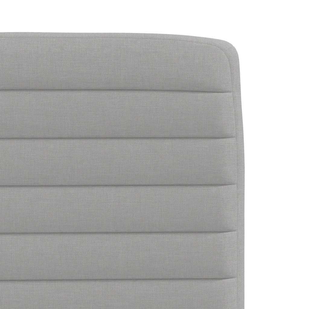 Cadeiras de jantar 4 pcs tecido cinza nuvem