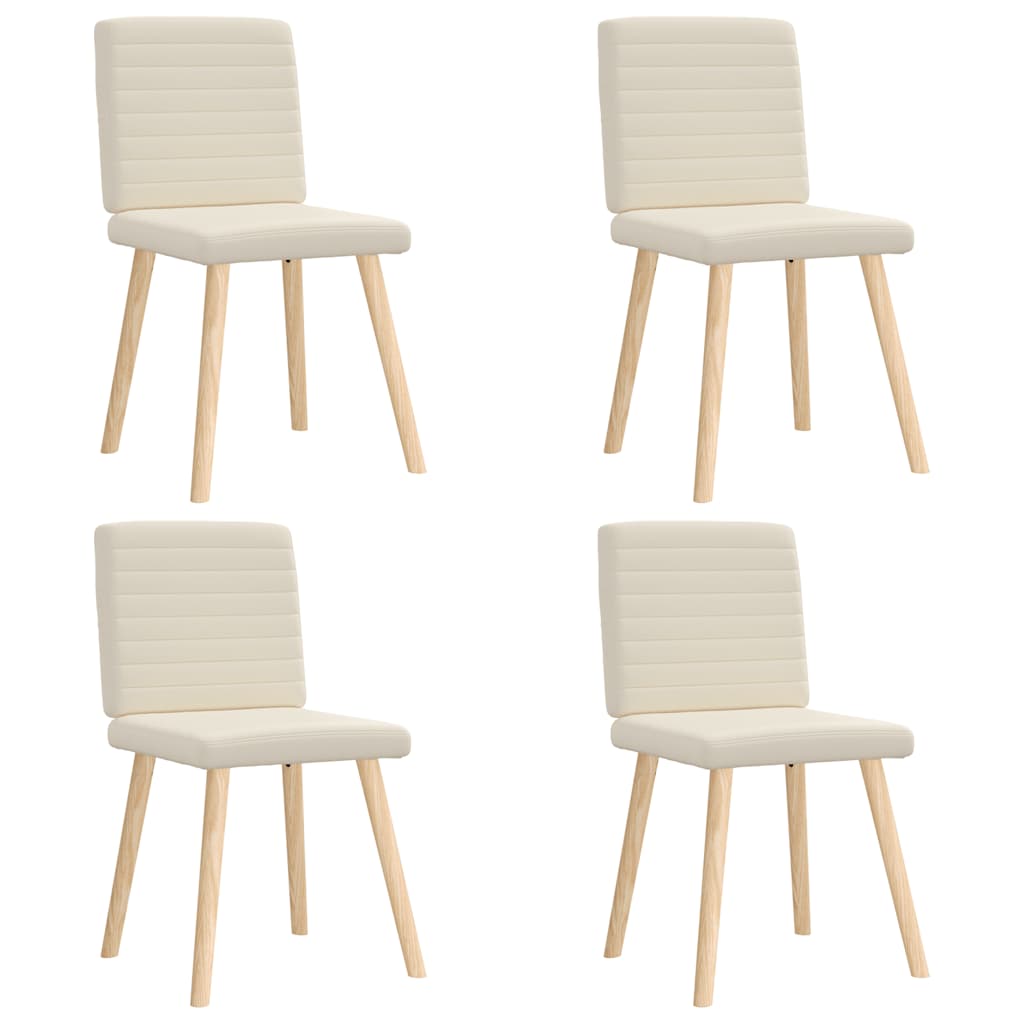 Cadeiras de jantar 4 pcs linho