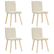 Cadeiras de jantar 4 pcs linho