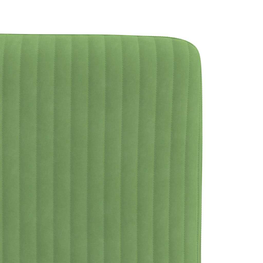 Cadeiras de jantar 4 pcs veludo verde-claro