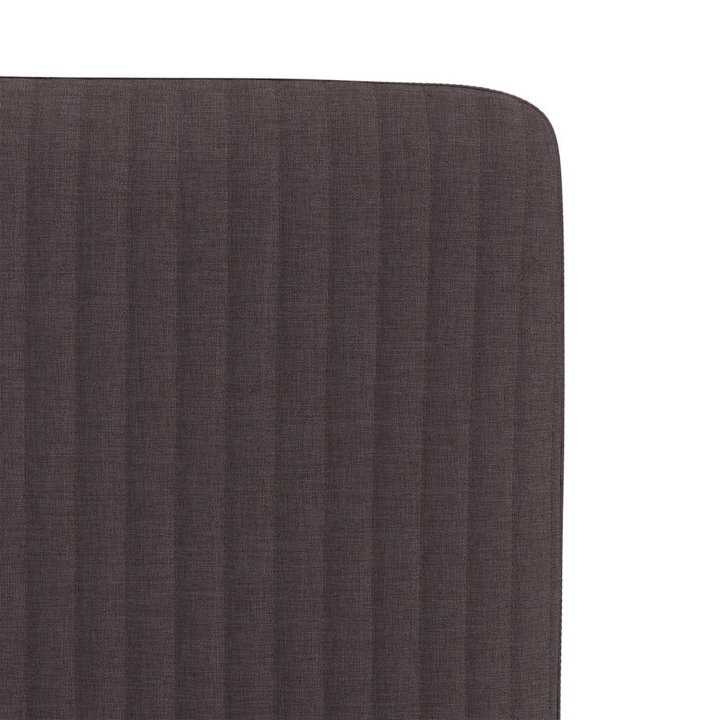 Cadeiras de jantar 4 pcs tecido castanho-escuro