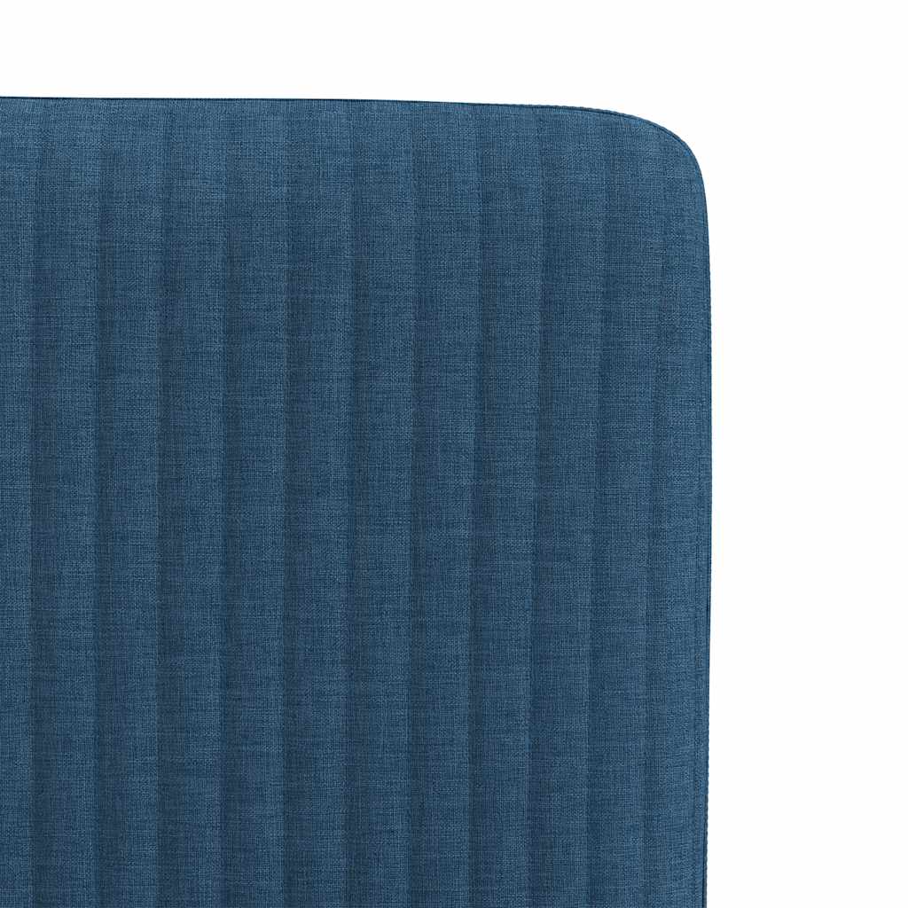Cadeiras de jantar 4 pcs tecido azul