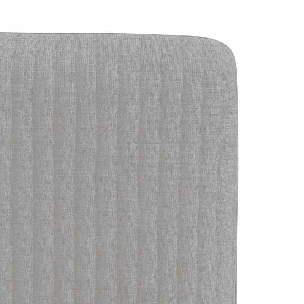 Cadeiras de jantar 4 pcs tecido cinza nuvem