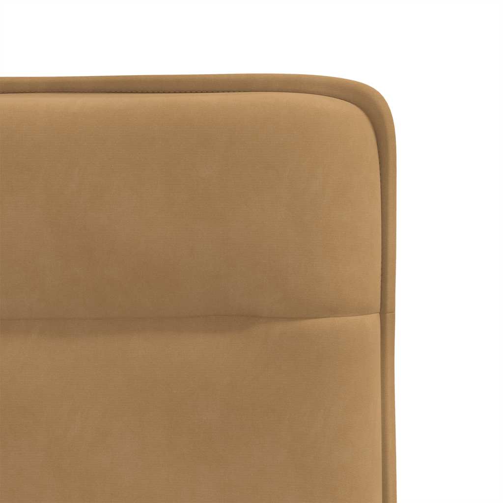 Cadeiras de jantar 4 pcs veludo castanho