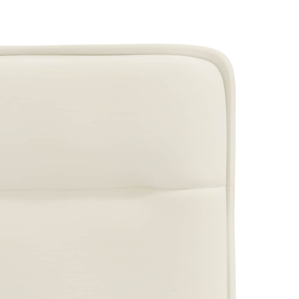 Cadeiras de jantar 4 pcs veludo cor creme