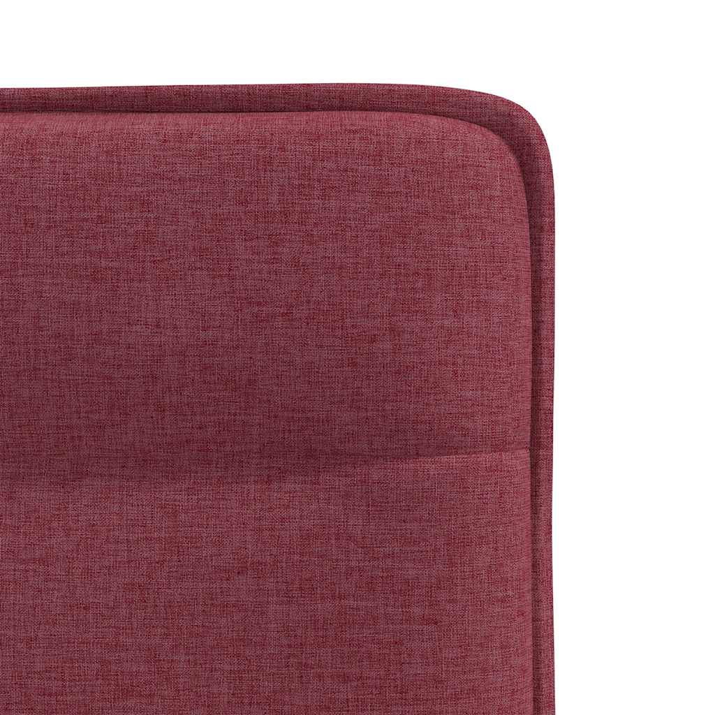 Cadeiras de jantar 4 pcs tecido vermelho tinto