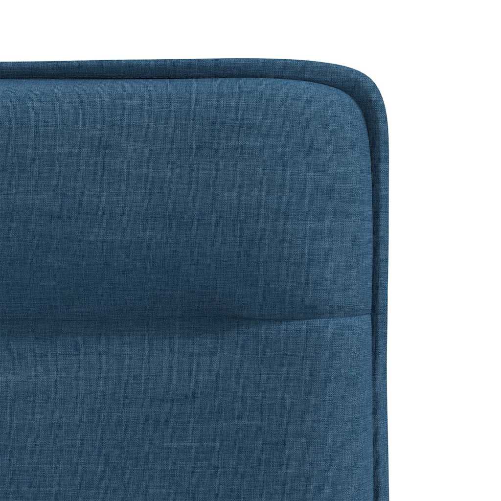 Cadeiras de jantar 4 pcs tecido azul