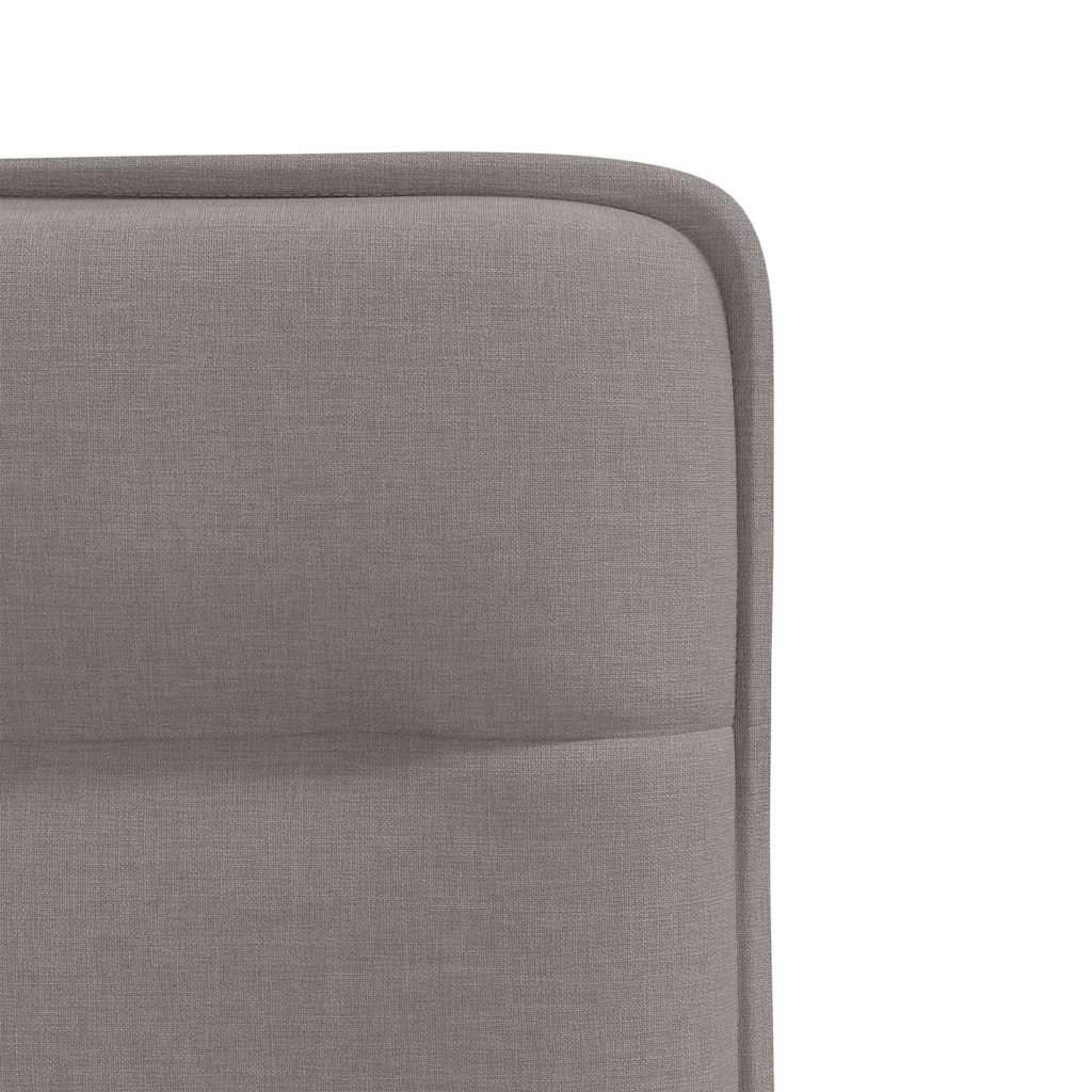 Cadeiras de jantar 4 pcs tecido cinzento-acastanhado