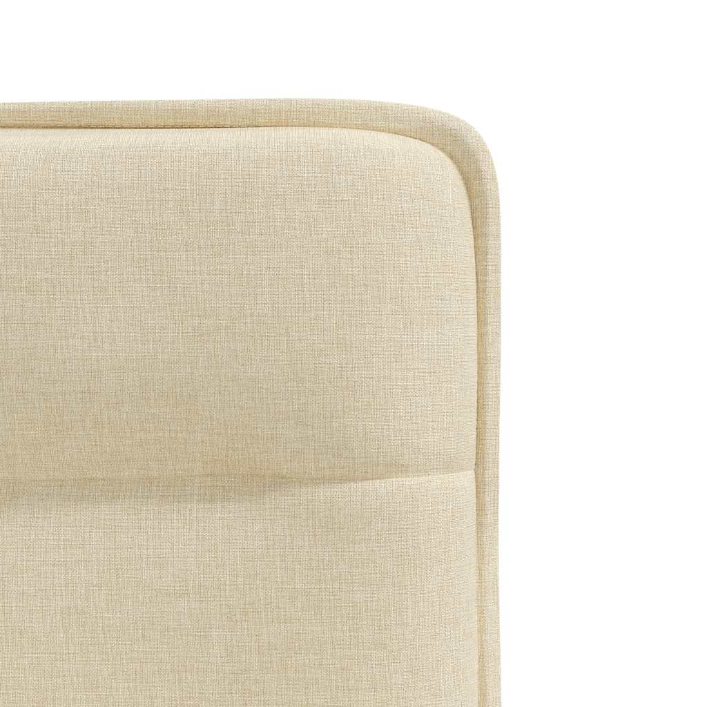 Cadeiras de jantar 4 pcs tecido cor creme