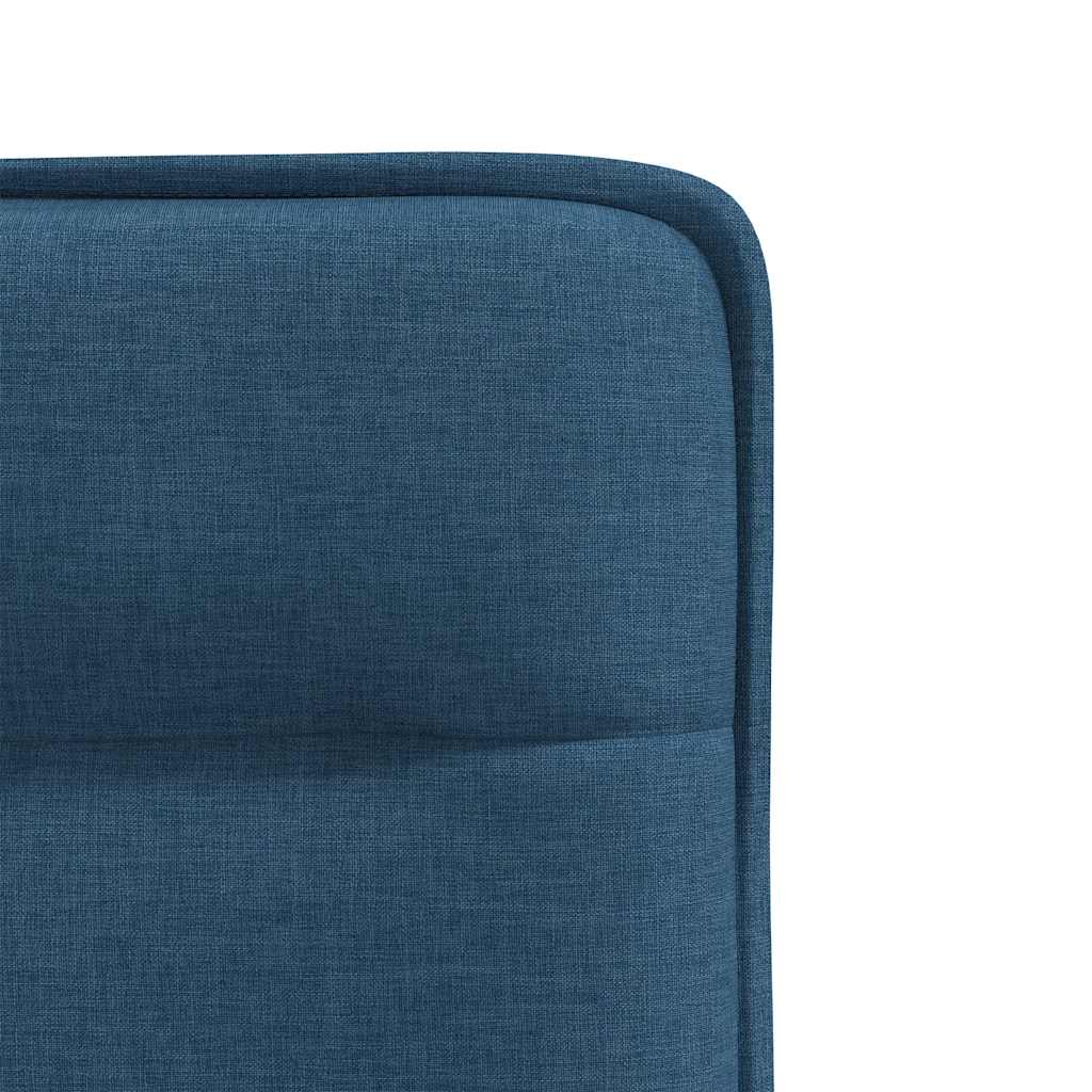 Cadeiras de jantar 4 pcs tecido azul