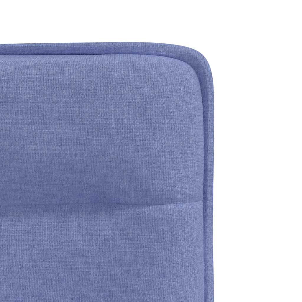 Cadeiras de jantar 4 pcs Jeans Tecido Azul
