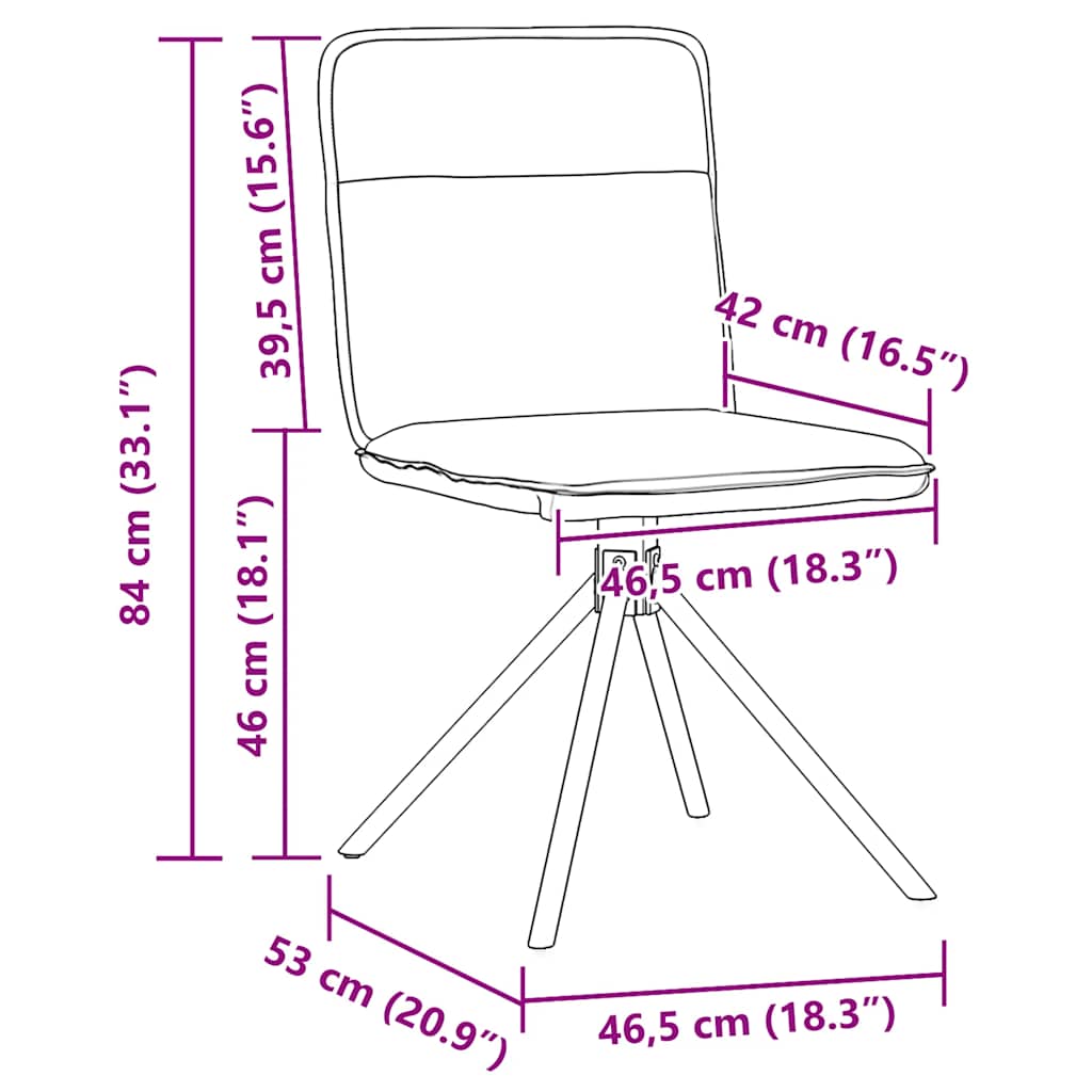 Cadeiras de jantar 4 pcs linho