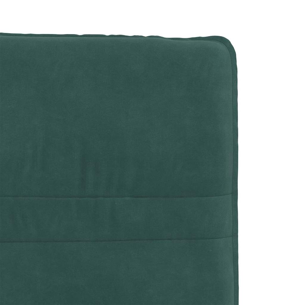 Cadeiras de jantar 4 pcs veludo verde-escuro