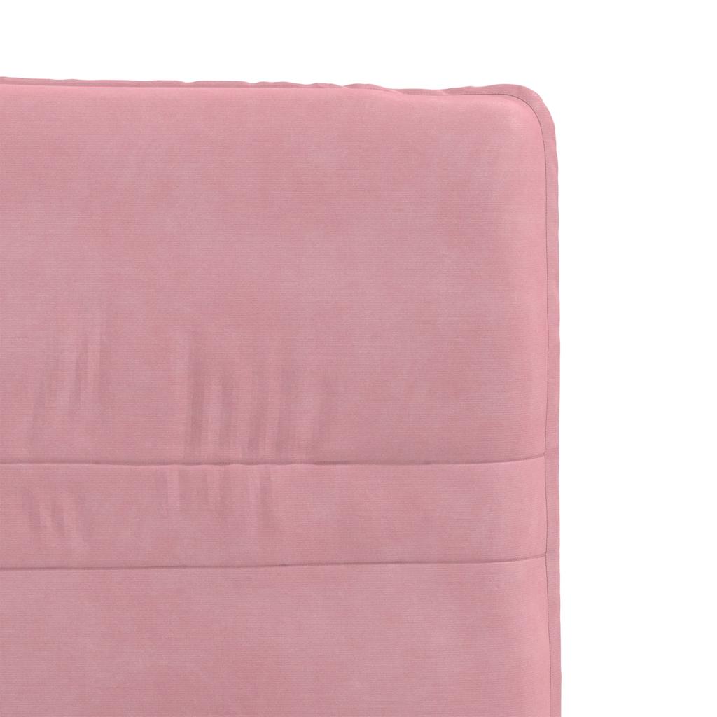 Cadeiras de jantar 4 pcs veludo rosa