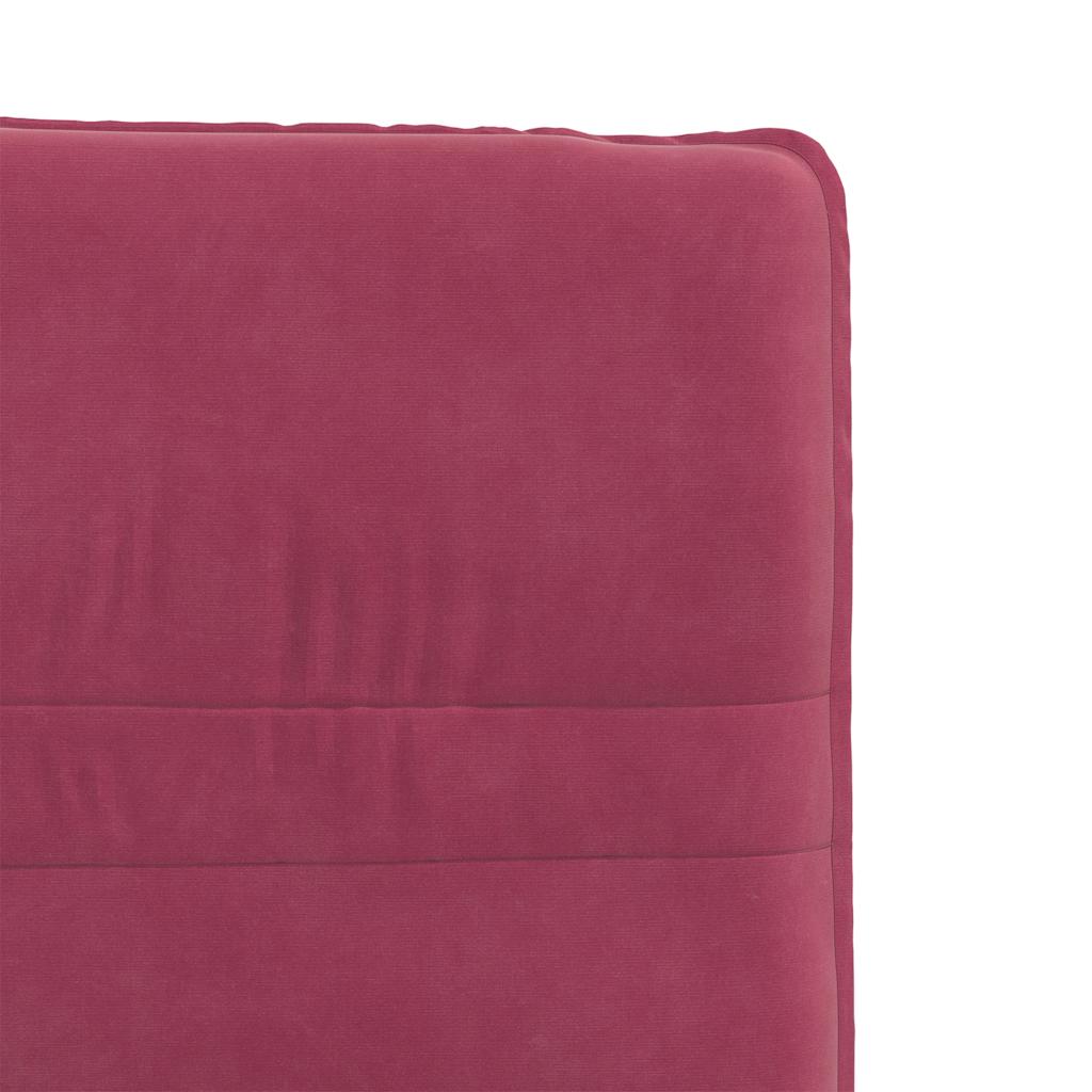 Cadeiras de jantar 4 pcs veludo vermelho tinto