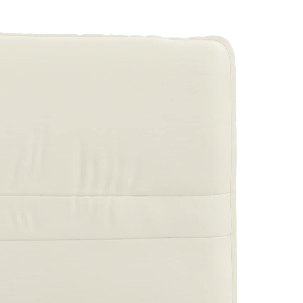 Cadeiras de jantar 4 pcs veludo cor creme
