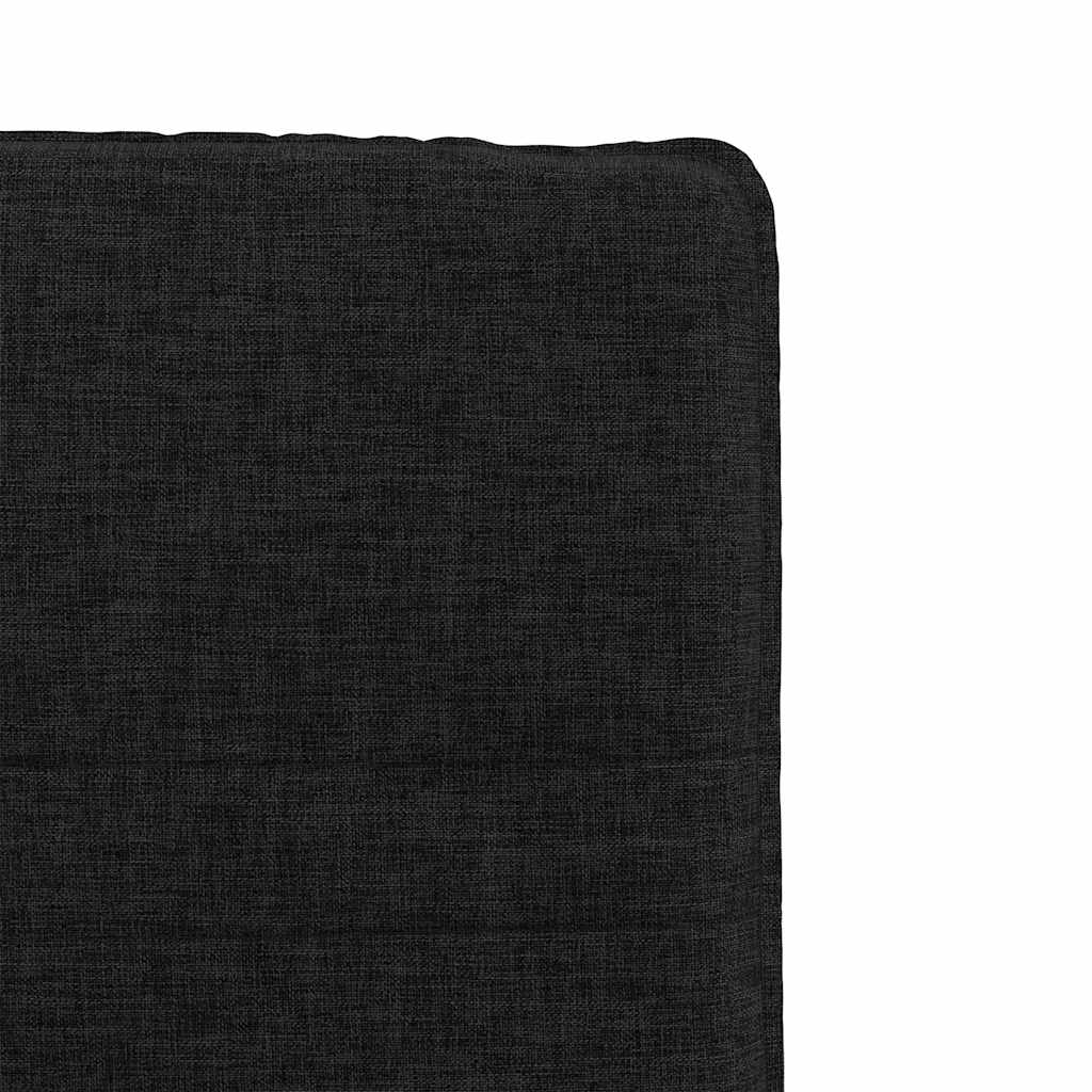 Cadeiras de jantar 4 pcs tecido preto