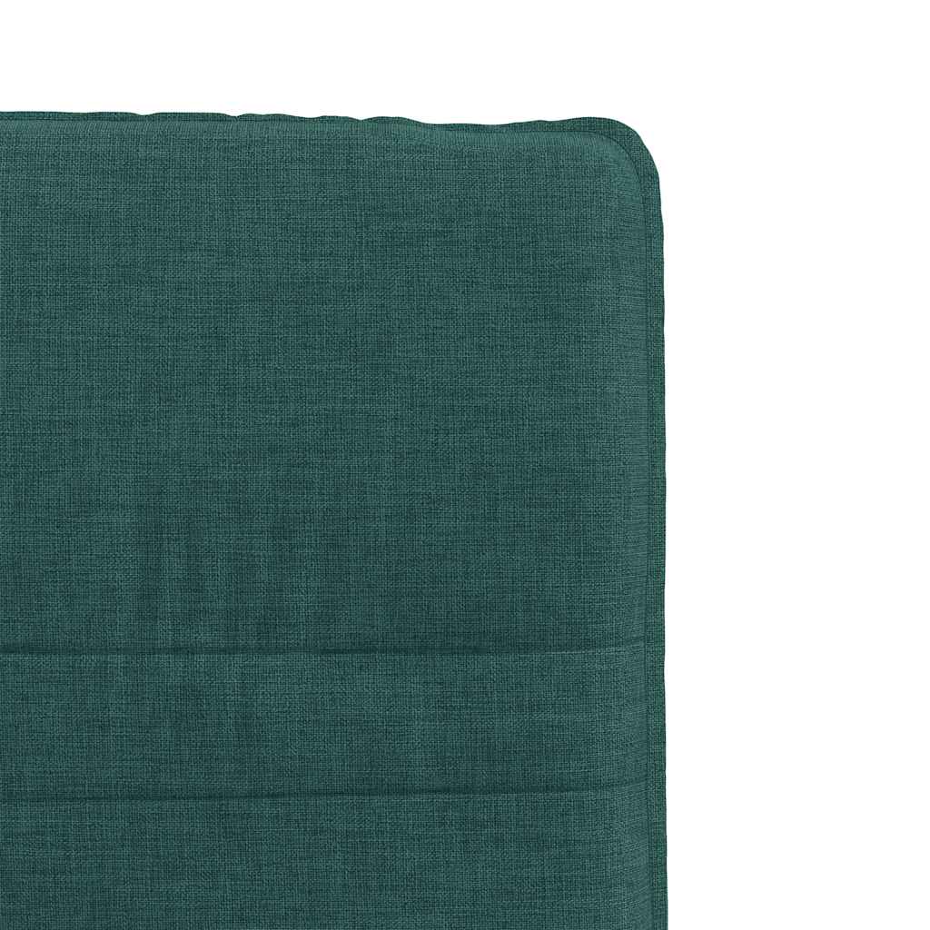 Cadeiras de jantar 4 pcs tecido verde escuro