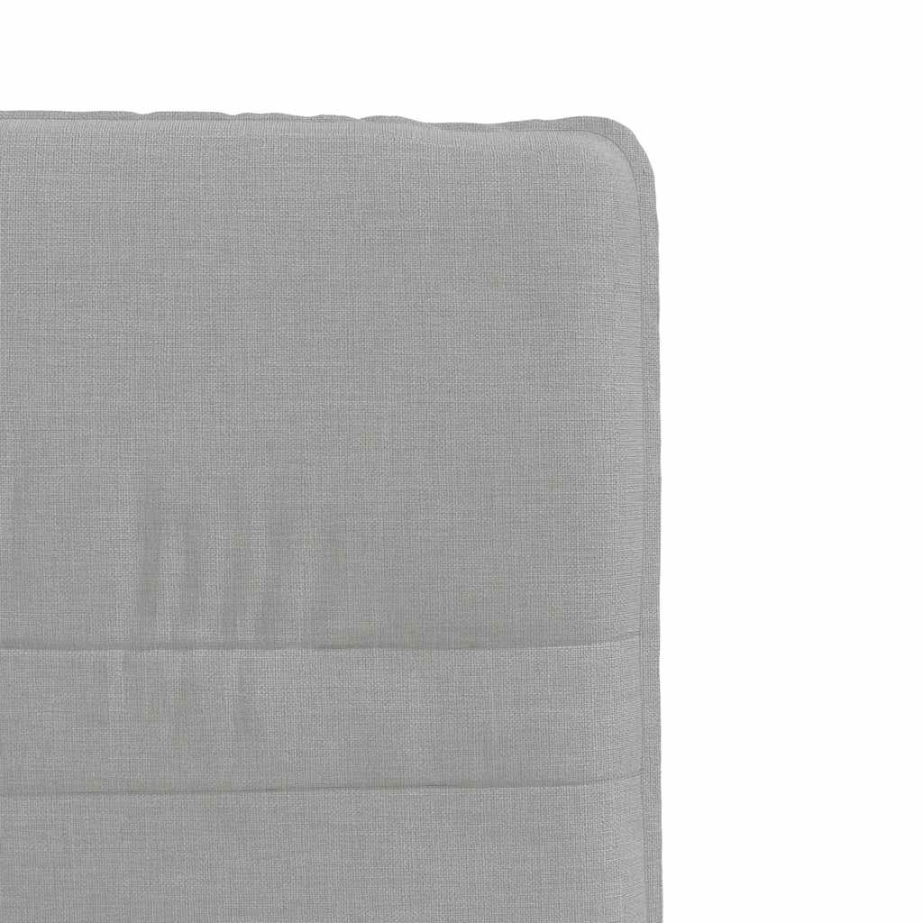 Cadeiras de jantar 4 pcs tecido cinza nuvem