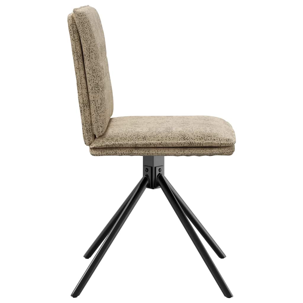 Cadeiras de jantar 4 pcs cinza claro Faux Suede Couro