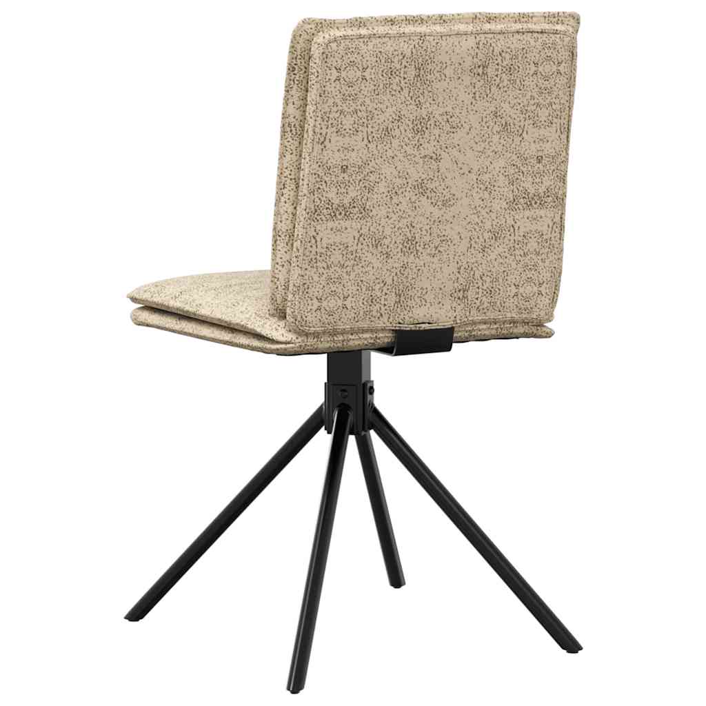 Cadeiras de jantar 4 pcs cinza claro Faux Suede Couro