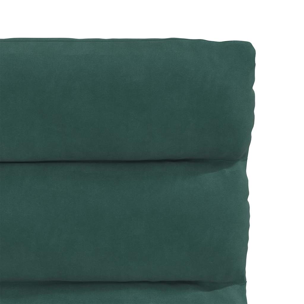Cadeiras de jantar 4 pcs veludo verde-escuro