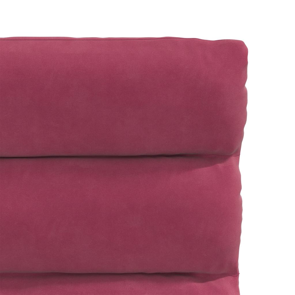 Cadeiras de jantar 4 pcs veludo vermelho tinto