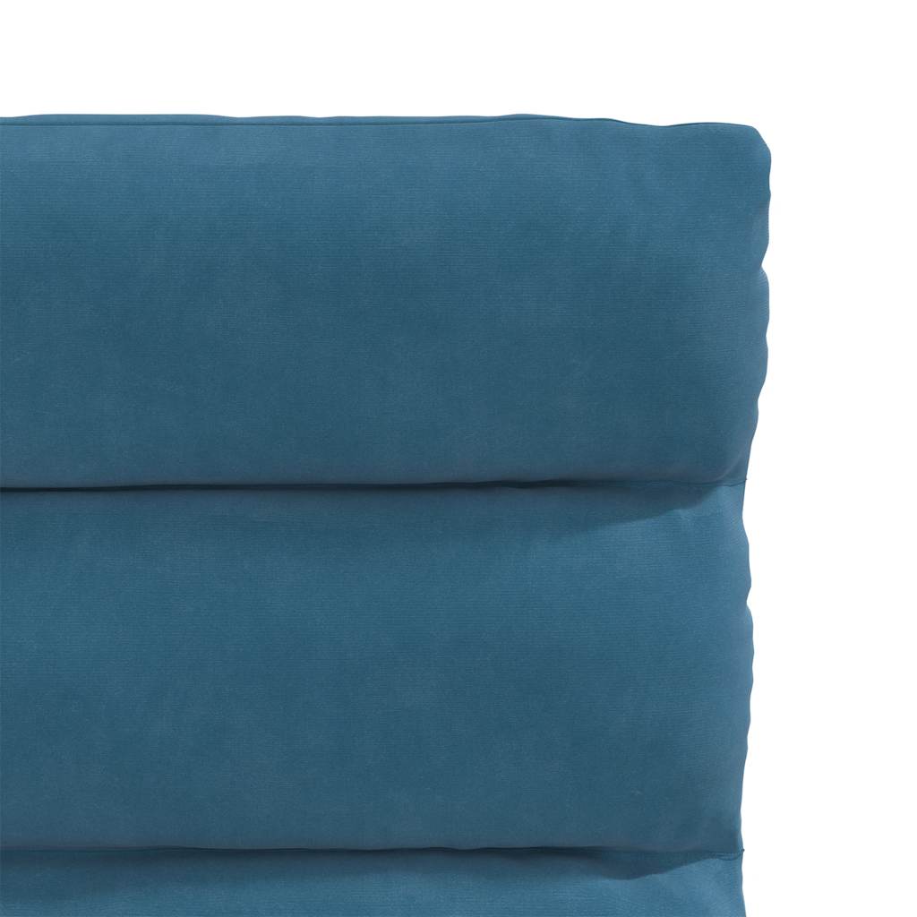 Cadeiras de jantar 4 pcs veludo azul