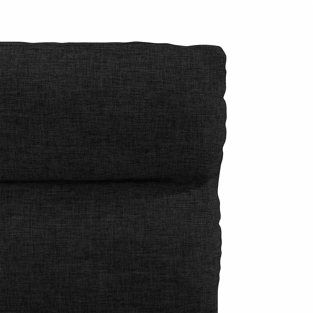 Cadeiras de jantar 4 pcs tecido preto
