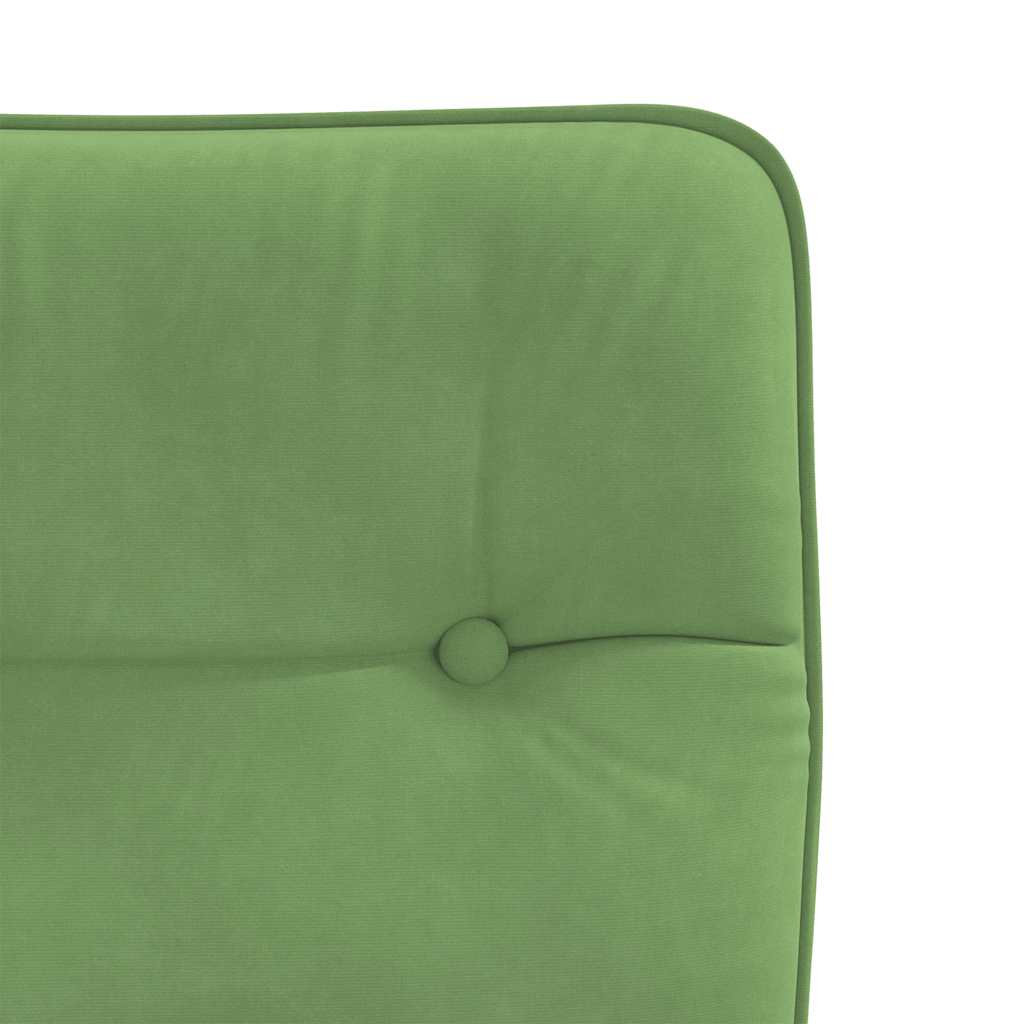 Cadeiras de jantar 4 pcs veludo verde-claro
