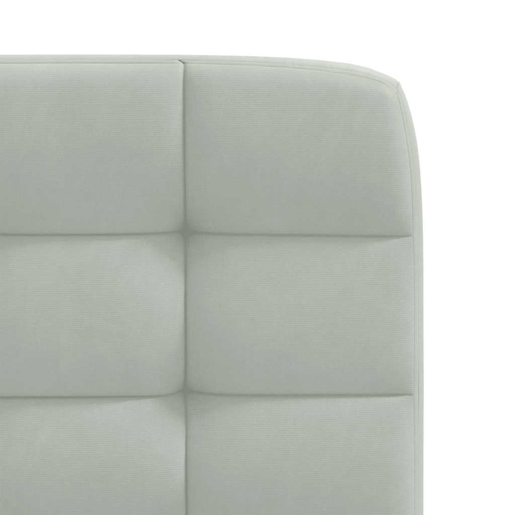 Cadeiras de jantar 6 pcs veludo cinzento-claro