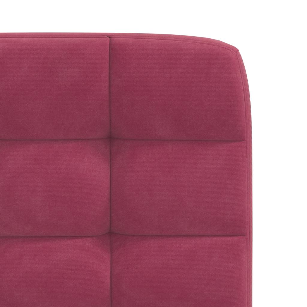 Cadeiras de jantar 6 pcs veludo vermelho tinto