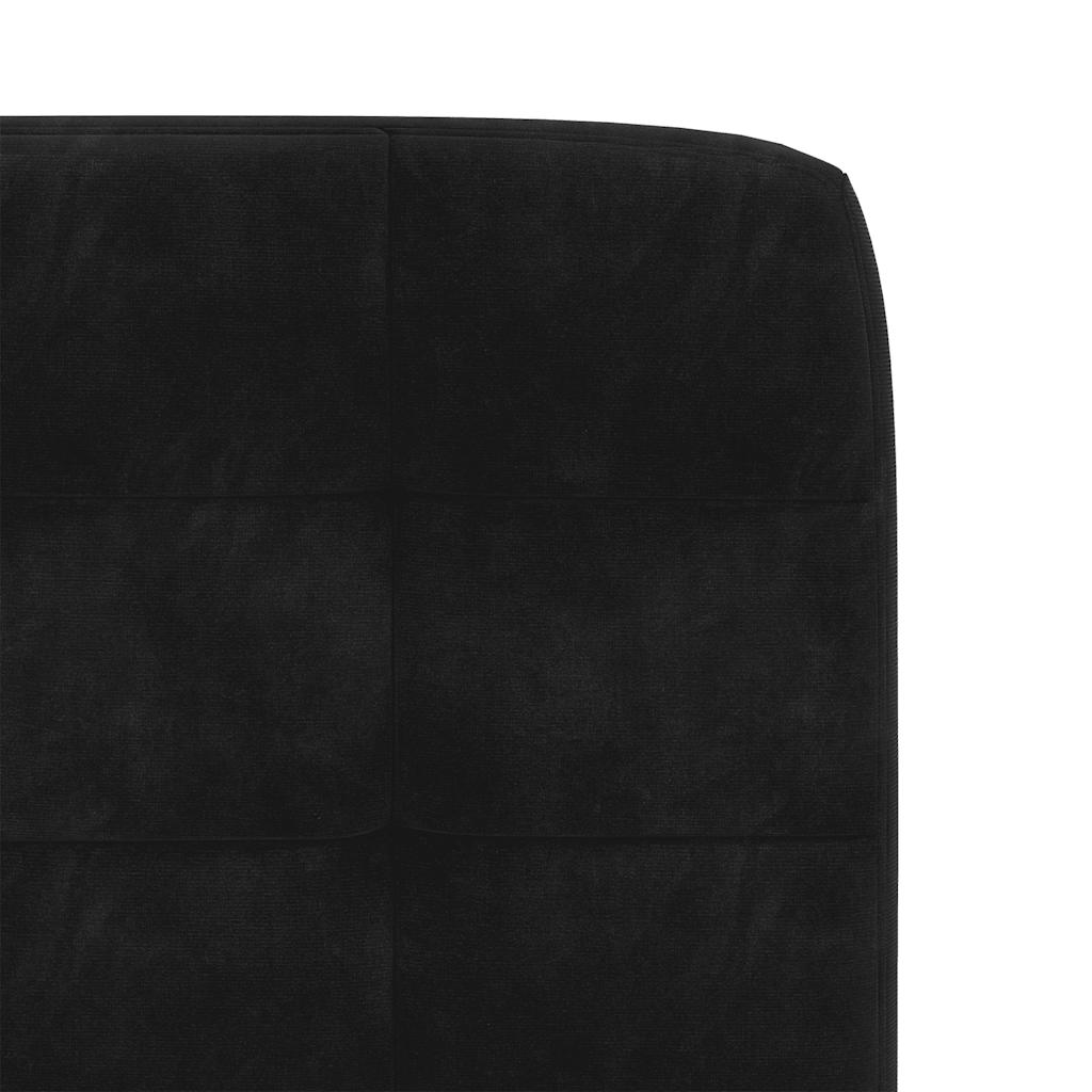 Cadeiras de jantar 6 pcs veludo preto