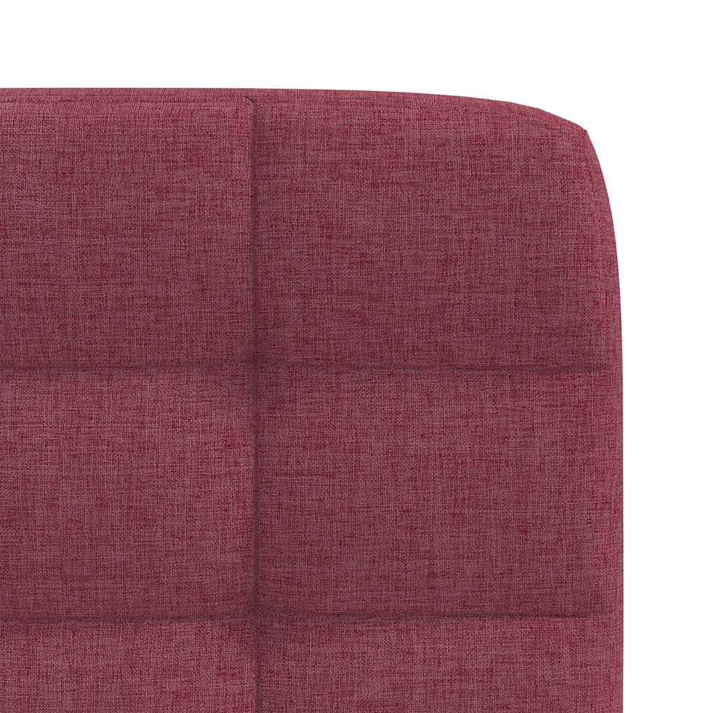 Cadeiras de jantar 6 pcs tecido vermelho-tinto