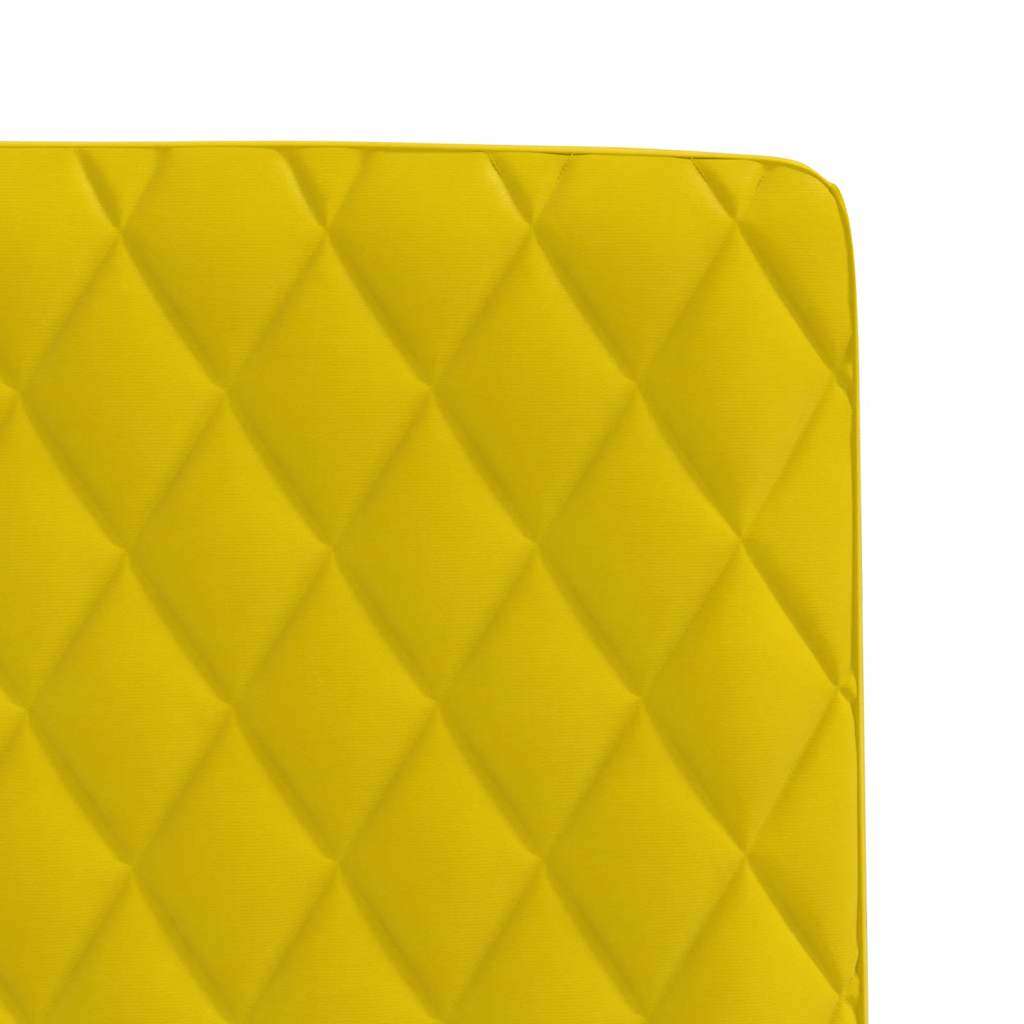Cadeiras de jantar 6 pcs veludo amarelo