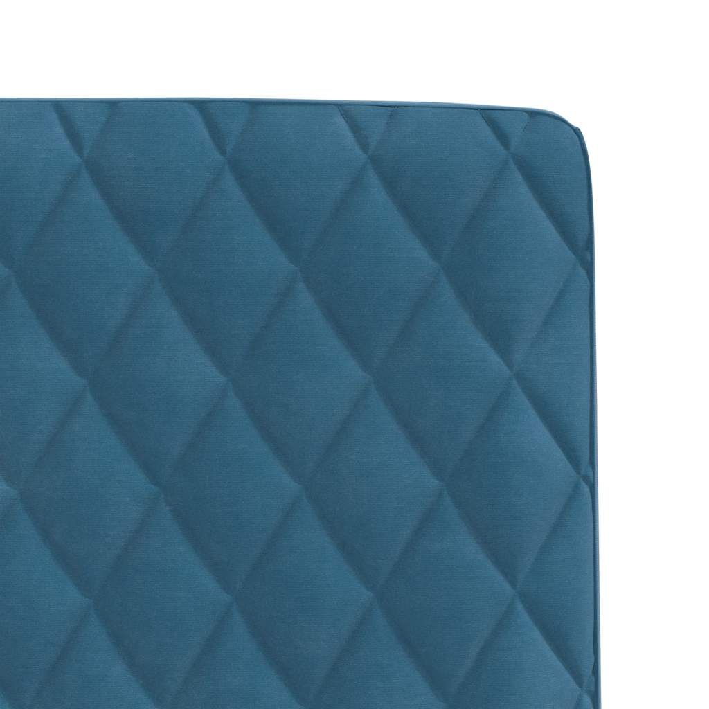 Cadeiras de jantar 6 pcs veludo azul