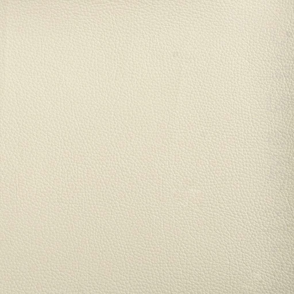 Cadeiras de jantar 6 pcs couro artificial cor creme