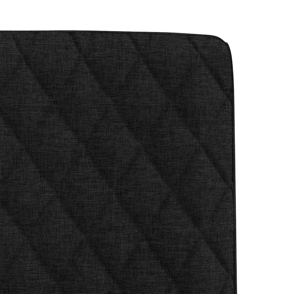 Cadeiras de jantar 6 pcs tecido preto