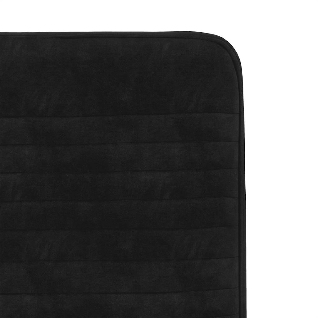 Cadeiras de jantar 6 pcs veludo preto