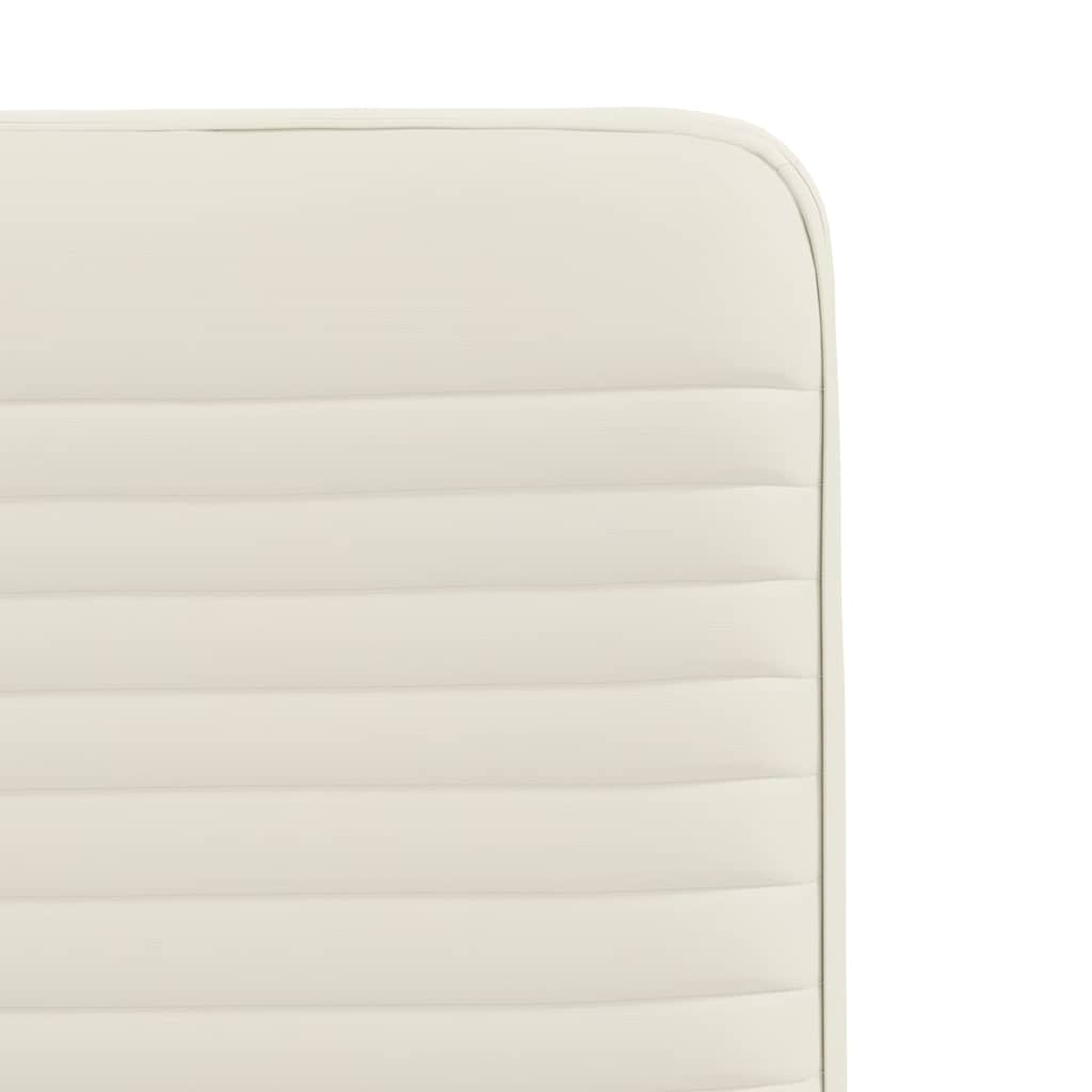 Cadeiras de jantar 6 pcs veludo cor creme