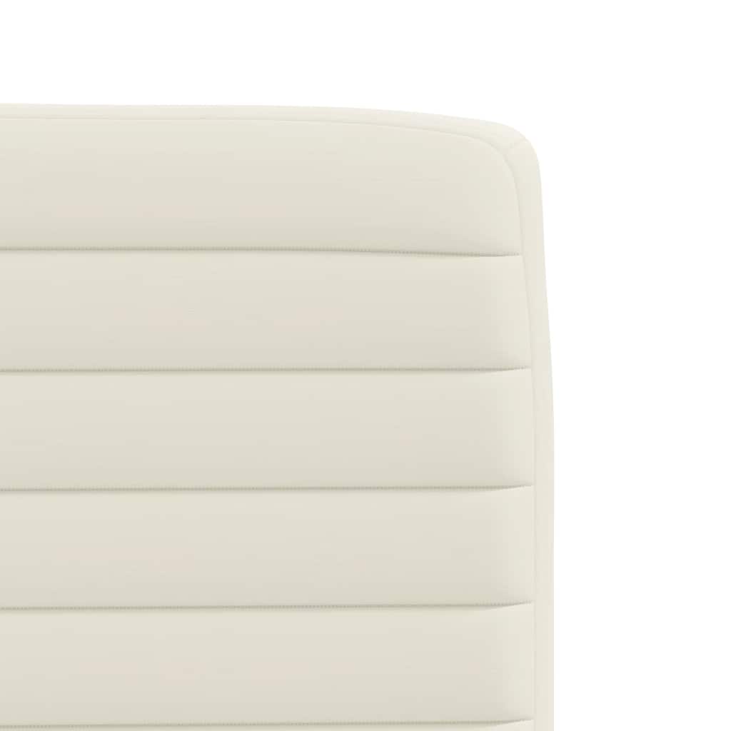 Cadeiras de jantar 6 pcs veludo cor creme