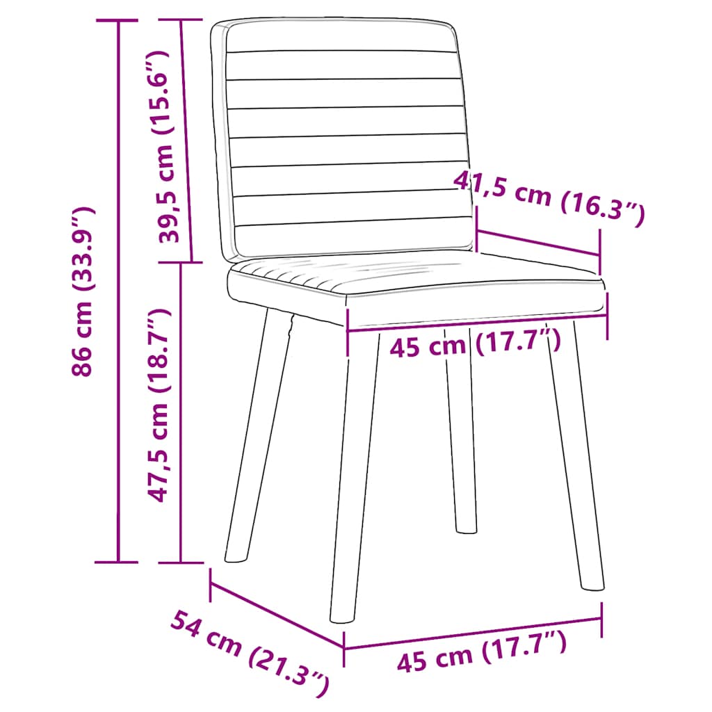 Cadeiras de jantar 6 pcs tecido cinzento-escuro