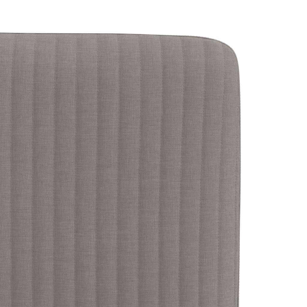 Cadeiras de jantar 6 pcs tecido cinzento-acastanhado