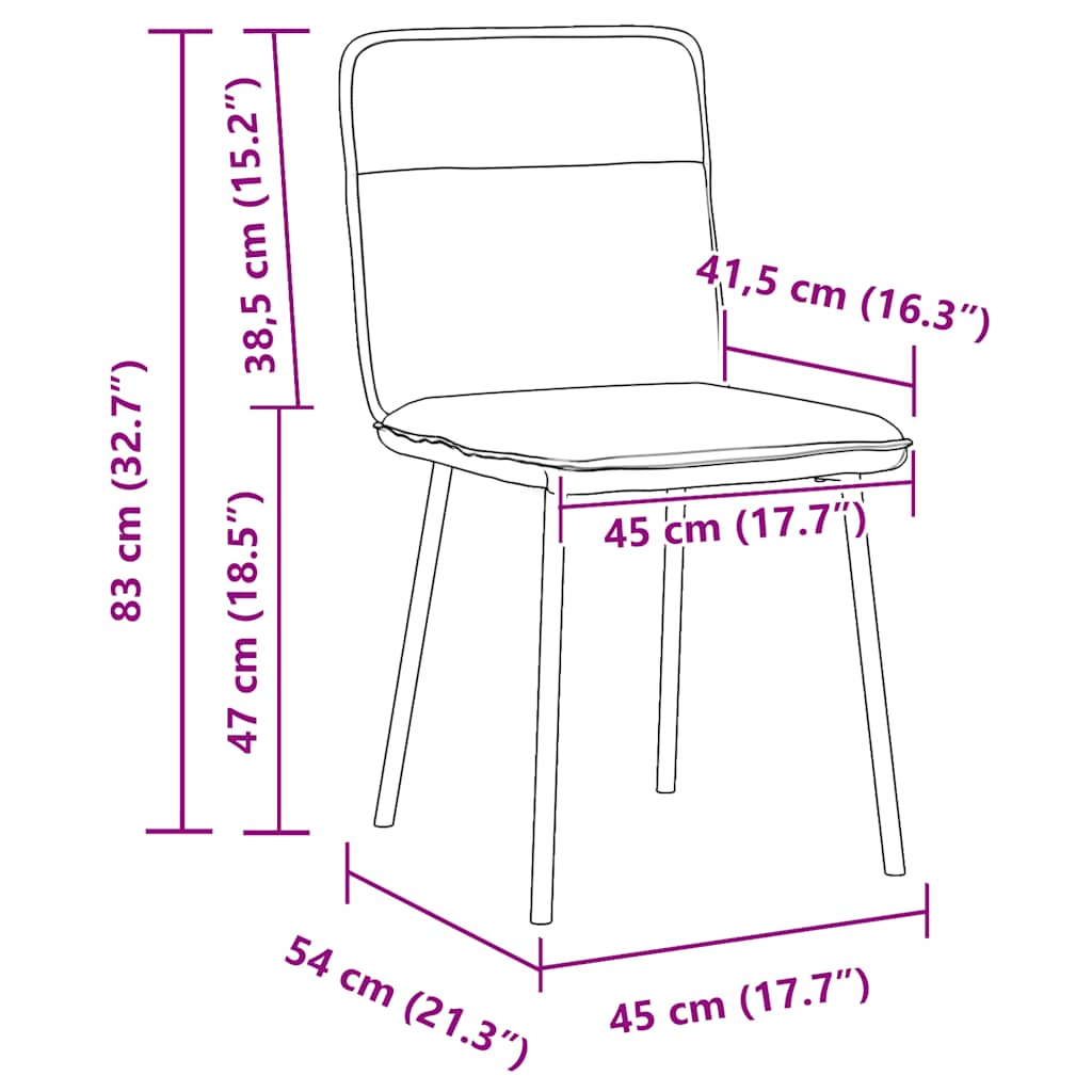 Cadeiras de jantar 6 pcs veludo cinzento-escuro