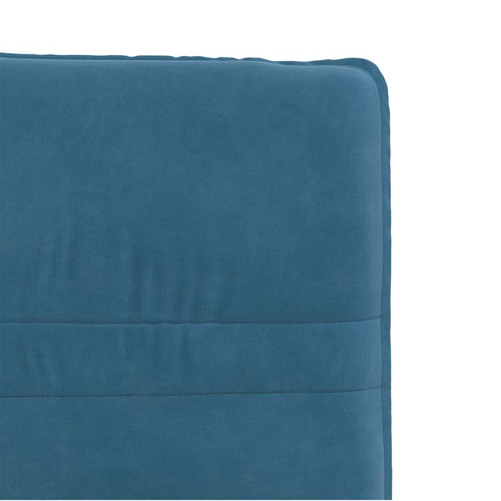 Cadeiras de jantar 6 pcs veludo azul