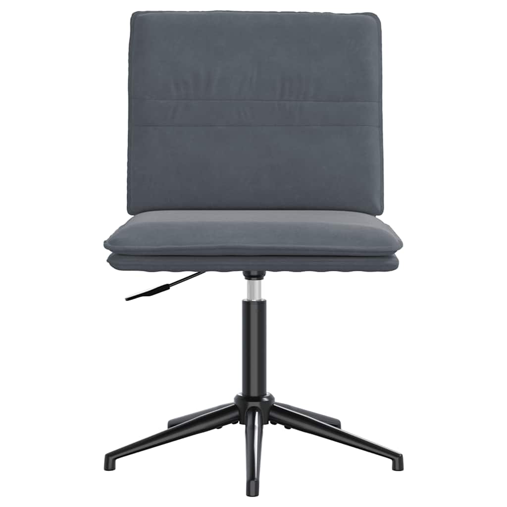 Cadeiras de jantar 4 pcs veludo cinzento-escuro