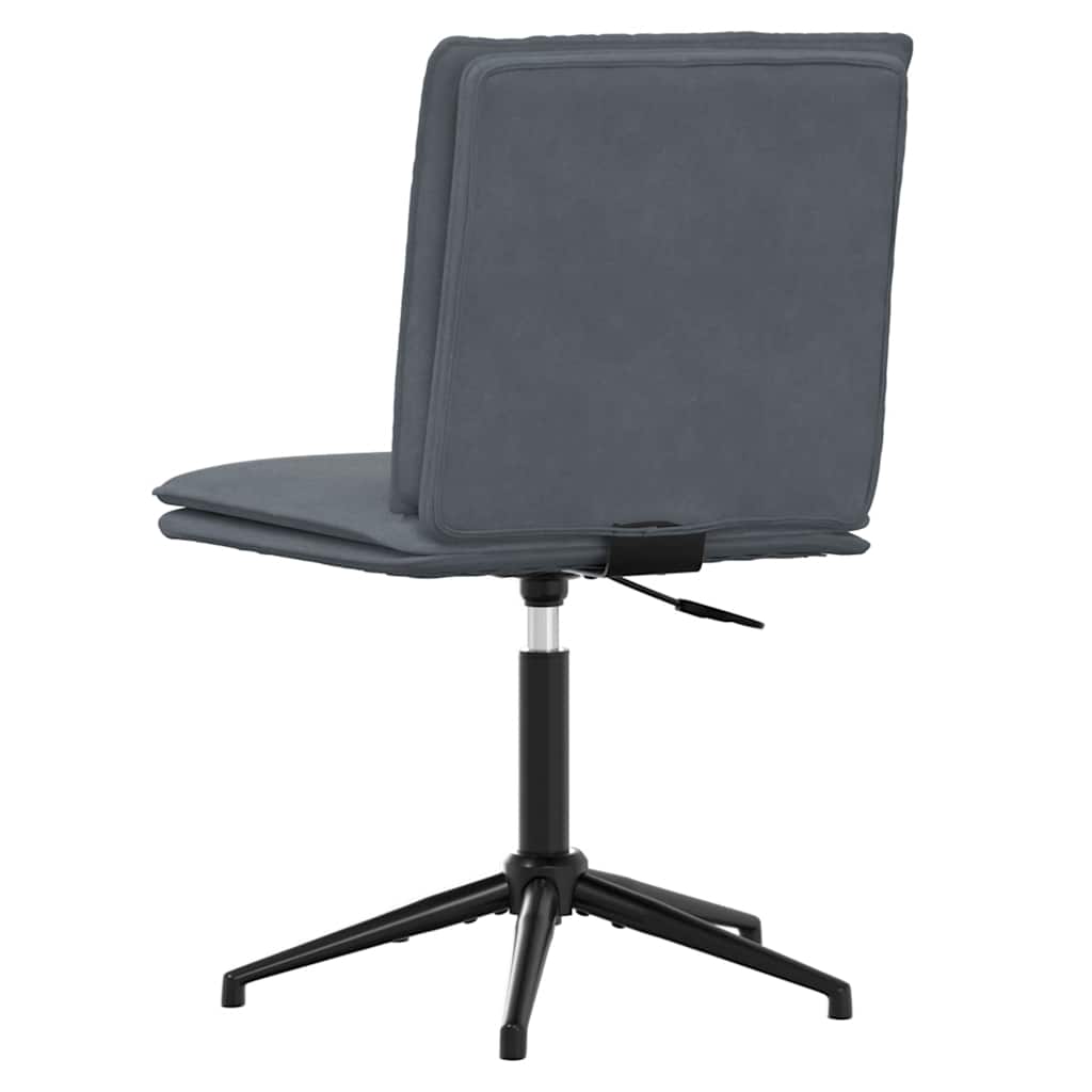 Cadeiras de jantar 4 pcs veludo cinzento-escuro