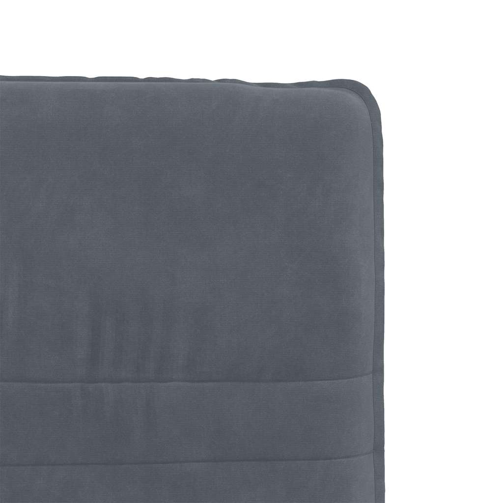 Cadeiras de jantar 4 pcs veludo cinzento-escuro