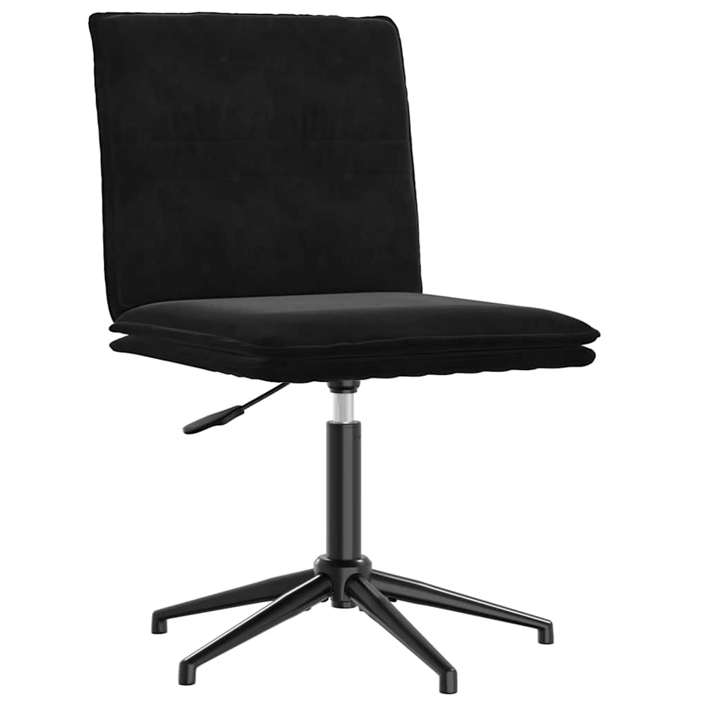 Cadeiras de jantar 4 pcs veludo preto