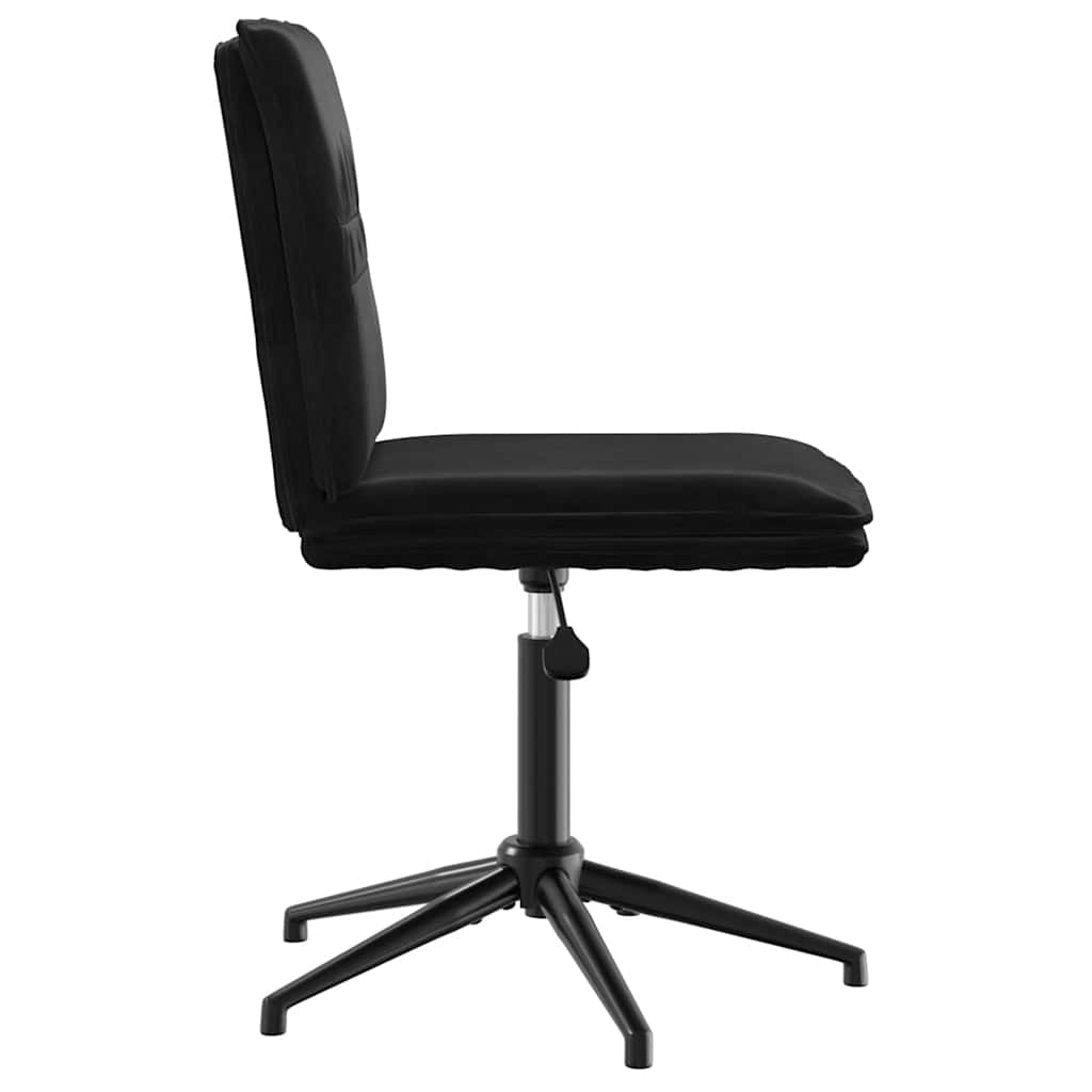 Cadeiras de jantar 4 pcs veludo preto